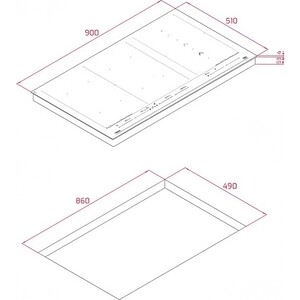 Индукционная варочная панель Teka IZF 99700 MST Black