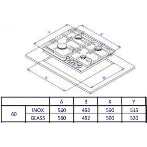 Газовая варочная панель Weissgauff HGG 641 WGL