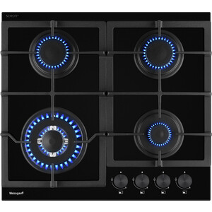 Газовая варочная панель Weissgauff HGG 641 BGV Nano Glass