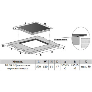 Электрическая варочная панель Weissgauff HV 641 BSG