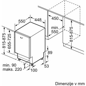 Встраиваемая посудомоечная машина Bosch SPV4EMX10E
