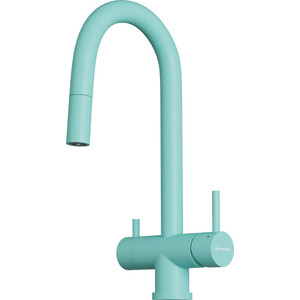Смеситель для кухни Omoikiri Akita-S-AZ с подключением фильтра, azur blue (4994436)