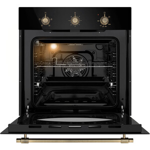 Газовый духовой шкаф MAUNFELD EOGC604RBG.MT Slim