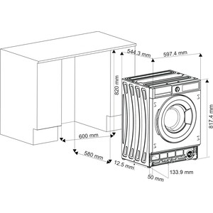 Встраиваемая стиральная машина Graude EWA 80.1