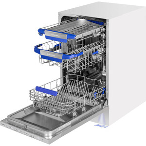 Встраиваемая посудомоечная машина MAUNFELD MLP45330T Smart Beam Inverter Wi-Fi