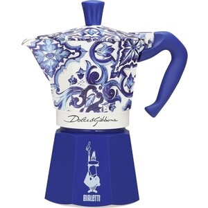 Гейзерная кофеварка Bialetti Moka Express Dolce&Gabbana Blu Mediterraneo 5346