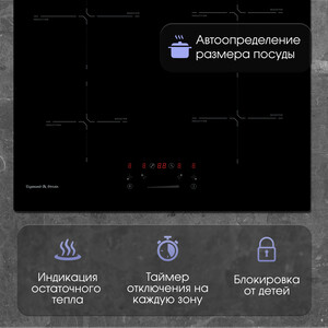 Индукционная варочная панель Zigmund & Shtain CI 60.6 B