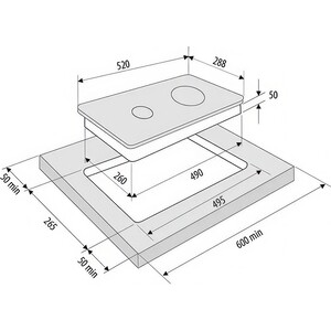 Индукционная варочная панель Krona VENTO 30 BL V1