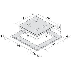 Индукционная варочная панель Krona GENESIS 60 WH G2