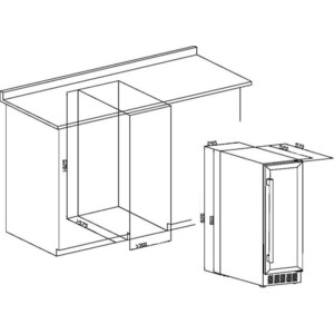 Встраиваемый винный шкаф Weissgauff WWC-17 DB DualZone