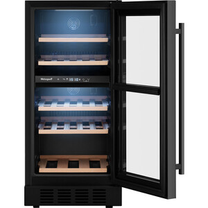 Встраиваемый винный шкаф Weissgauff WWCI-26 DB DualZone