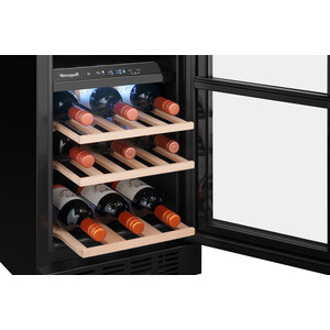 Встраиваемый винный шкаф Weissgauff WWCI-26 DB DualZone