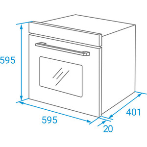 Электрический духовой шкаф Weissgauff EOM 306 Black Edition