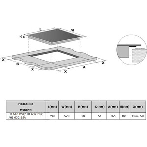 Индукционная варочная панель Weissgauff HI 632 BSA