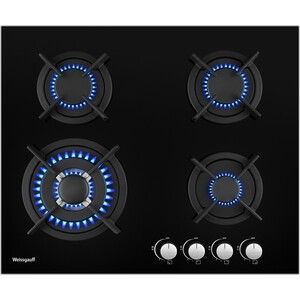 Газовая варочная панель Weissgauff HGG 640 BG Nano Glass