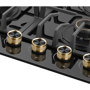 Газовая варочная панель Weissgauff HGG 644 BG Premium Brass