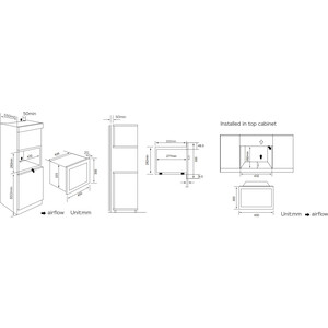 Встраиваемая микроволновая печь Weissgauff HMT-456 D