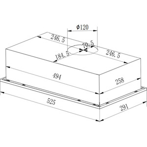 Вытяжка встраиваемая Weissgauff Fiona 60 BL