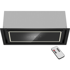 Вытяжка встраиваемая Weissgauff Quadra 600 Touch Black Glass