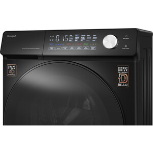 Cтиральная машина Weissgauff WM 45126 Steam Direct Drive Matt Black