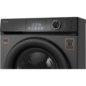 Cтиральная машина Weissgauff WM 45126 Inverter Steam Color Touch Grey