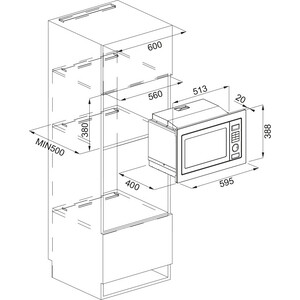 Встраиваемая микроволновая печь Franke FMW 250 CR2 G BK