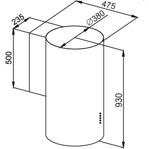 Вытяжка MAUNFELD Lee Wall 39 нержавеющая сталь