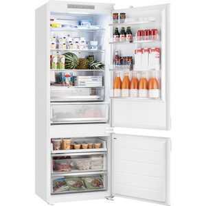 Встраиваемый холодильник Weissgauff WRKI 1970 Total NoFrost Inverter Premium EcoFresh Inox