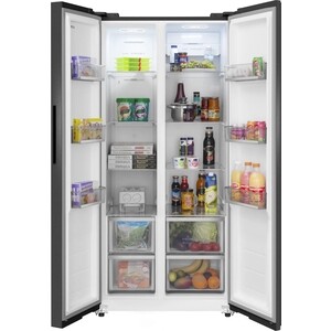 Холодильник Meferi MFR83BLACK IX TOTAL NO FROST SIDE BY SIDE COMFORT