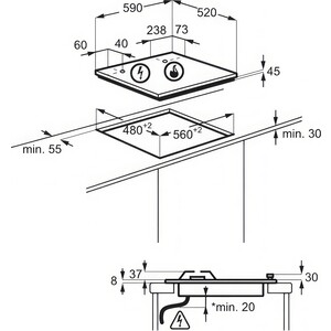 Газовая варочная панель Electrolux KGG64362S
