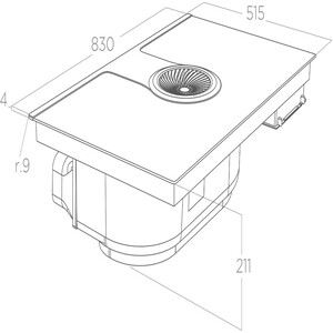 Электрическая варочная панель Elica NIKOLATESLA ONE RAW BR/A/83