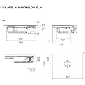 Электрическая варочная панель Elica NIKOLATESLA SWITCH GLOW EVO BL/A/83
