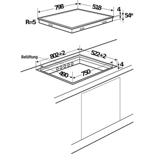 Индукционная варочная панель Kuppersbusch KI 8560.0 SR