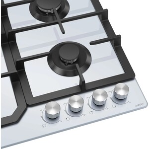 Газовая варочная панель Meferi MGH604WH GLASS COMFORT