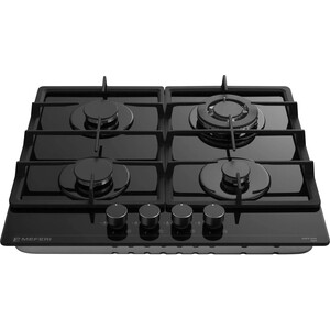 Газовая варочная панель Meferi MGH604BK GLASS POWER