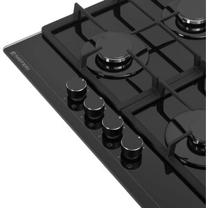 Газовая варочная панель Meferi MGH604BK GLASS POWER