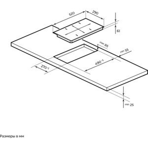 Индукционная варочная панель MILLEN MIH 302 BL