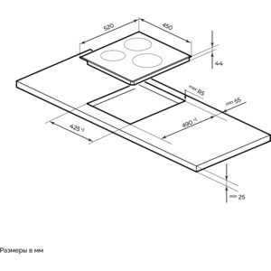 Электрическая варочная панель MILLEN MEH 452 BL