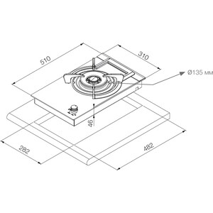 Газовая варочная панель Pando PGA-4130