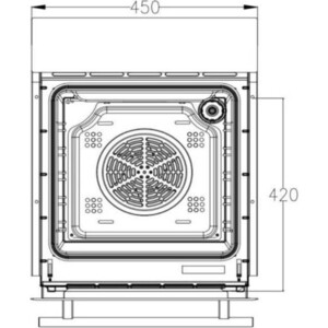 Электрический духовой шкаф AKPO PEA 45SSD02 BL