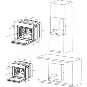 Электрический духовой шкаф Candy COXP06NBX
