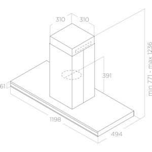 Вытяжка Elica ELEMENT ISL @ IXBL/A/120