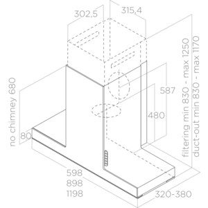 Вытяжка Elica HAIKU WH/A/60
