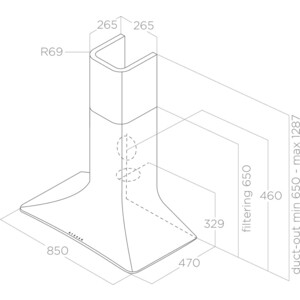 Вытяжка Elica SWEET EMBRACE/A/85 + CAM