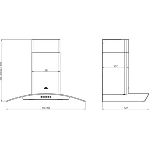 Вытяжка Elikor Аметист S4 60Н-700-Э4Г нержавейка/тонированное стекло