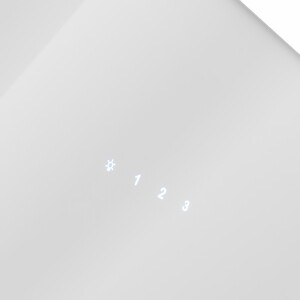 Вытяжка Elikor Антрацит 60П-650-Е3Д белый/белое стекло