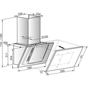 Вытяжка Elikor Рубин Базис S4 90П-700-Э4Д перламутр