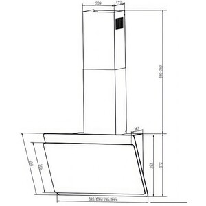 Вытяжка Faber TOCCO WH 50