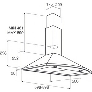 Вытяжка Jet Air JENNY TC-S 60 INX-10