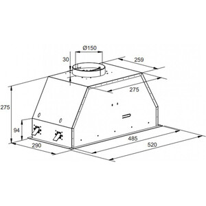 Вытяжка встраиваемая Kaiser EA 548